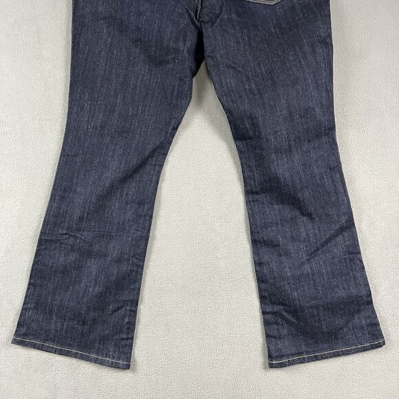 Levi's 515 Jeans Womens 14 Blue Boot Cut Stretch Dark Wash Western Rodeo - Picture 8 of 12